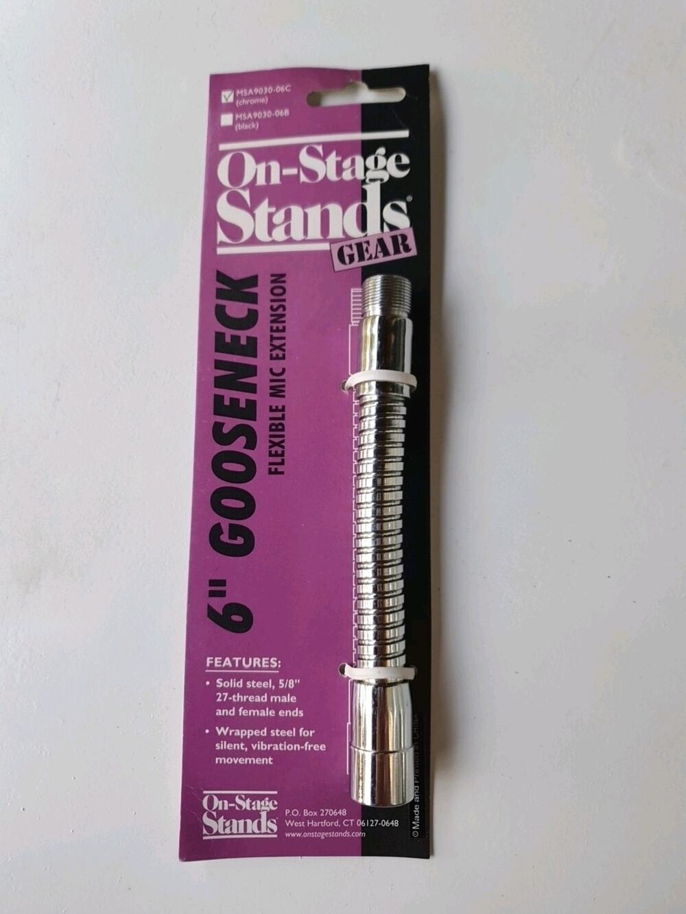 Musician's Gear Goose Neck Chrome 6 in.
